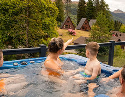 Fun for all the family in one of our lodges with hot tubs.